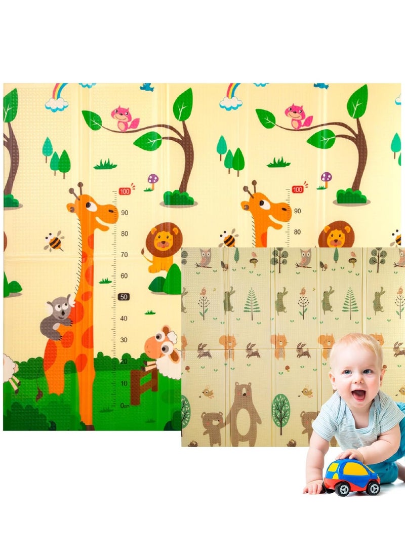 Foldable double-sided educational children's play mat - Image 1