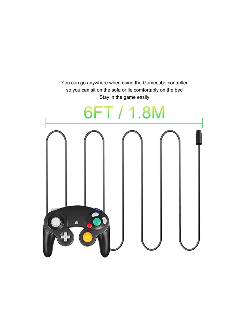 Generic - 6Ft NGC Controller Extension Cable Cord for Nintendo Wii/ Gamecube Controller 4 Pack - Image 1