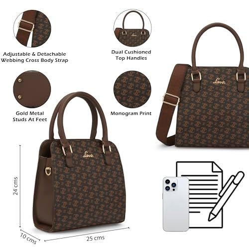 Lavie Women's Mono LL Tyra Satchel Handbag | Ladies Purse Handbags | Gift for Women - Image 3