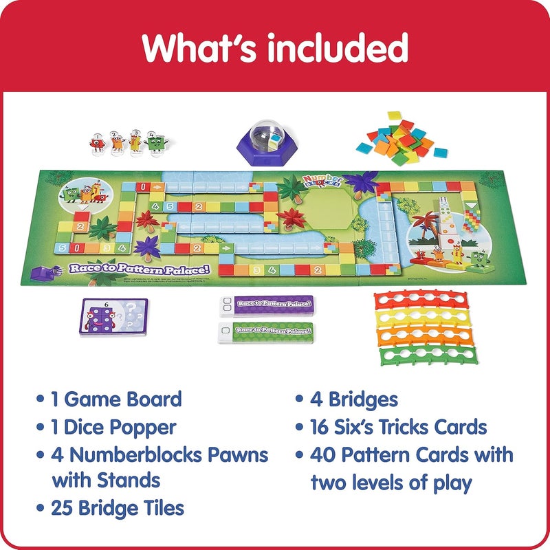 hand2mind Numberblocks Race to Pattern Palace! Board Game, Preschool Math Game for Kids Ages 3-5, Number Toys, Toddler Games, Kindergarten Learning Games, Educational Games for Family Game Night - Image 2