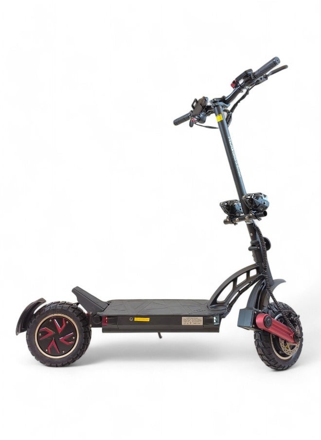 KUGOO - Electric Folding Scooter with 2400W Dual Motor, 48V 20.8Ah Battery, 60KM/h Max Speed, 70KM Range, Remote Start and Lock System, Dual Bright Headlights and 150KG Load Capacity with Helmet and Safety Vest - Image 1