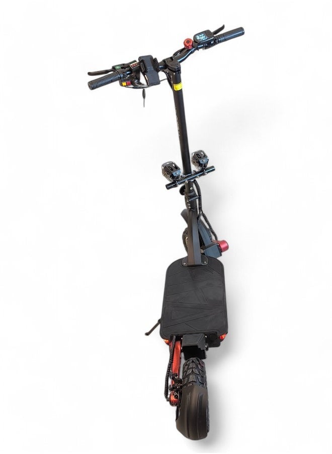 KUGOO - Electric Folding Scooter with 2400W Dual Motor, 48V 20.8Ah Battery, 60KM/h Max Speed, 70KM Range, Remote Start and Lock System, Dual Bright Headlights and 150KG Load Capacity with Helmet and Safety Vest - Image 1