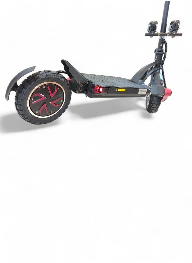 KUGOO - Electric Folding Scooter with 2400W Dual Motor, 48V 20.8Ah Battery, 60KM/h Max Speed, 70KM Range, Remote Start and Lock System, Dual Bright Headlights and 150KG Load Capacity with Helmet and Safety Vest - Image 1