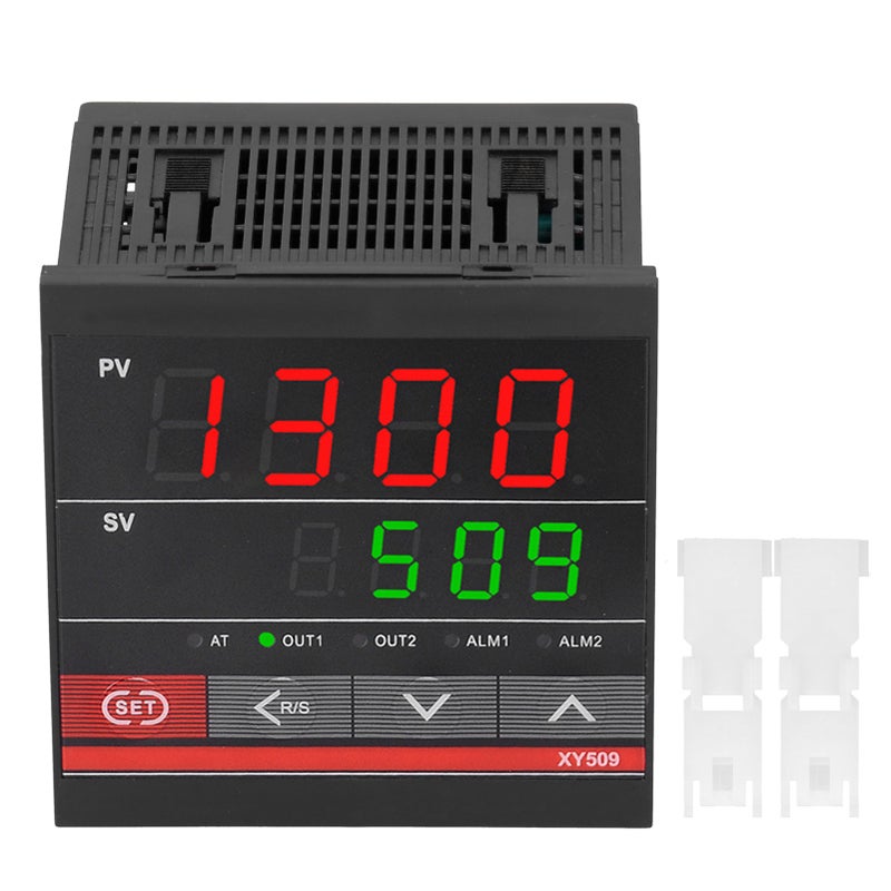 Temperature Controller 96 x 96 x 78mm Dual Display Of Set And Process Temperature - Universal Input Support 10 Sensor Types PID Controller for Kiln Furnace Oven Incubator - Image 1