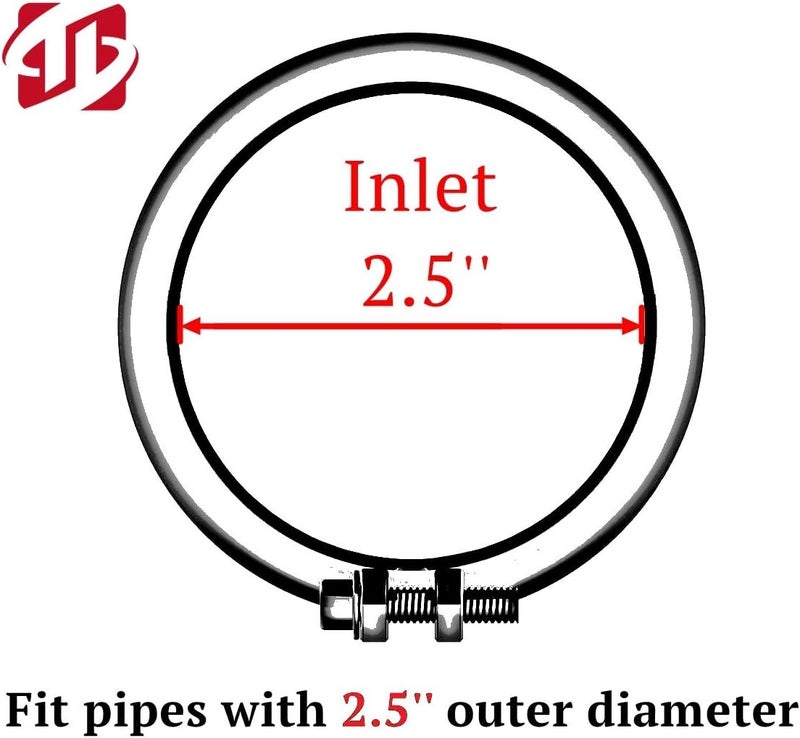 Tritrust Black Exhaust Tip - 2.5 Inch Inlet - Image 5