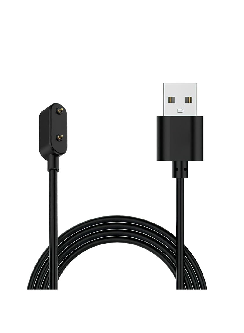 كابل شاحن USB متوافق مع ساعة هواوي فيت/فيت 2/فيت ميني/باند 9/8/7/6/6 برو/هونر باند 9/7/6/ساعة ES/4X/4Pro بديل سلك شحن مغناطيسي، 100 سم - Image 1