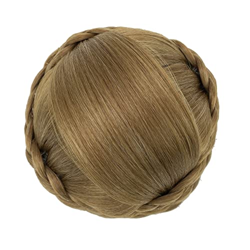 IMISSU Small Size Hair Bun Wigs Updo Styles Braided Chignon Dancer Hair Covers Donut Hairpiece Scrunchie Mix Copper - Image 2