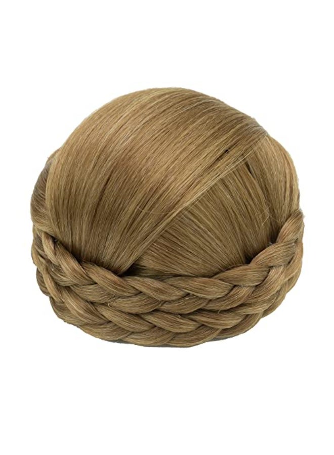 IMISSU Small Size Hair Bun Wigs Updo Styles Braided Chignon Dancer Hair Covers Donut Hairpiece Scrunchie Mix Copper - Image 4