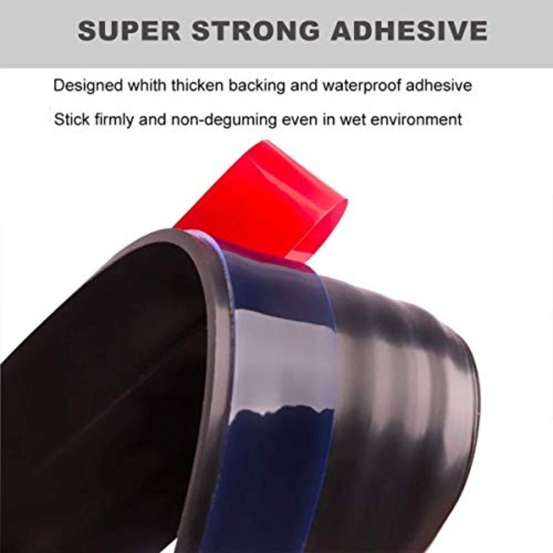 Generic Door Draft Stopper Under Door Seal for Exterior Interior Doors Door Sweep Strip Under Door Draft Blocker Soundproof Door Bottom Weather Stripping 2 Inch W x 39 Inch L Black - Image 2