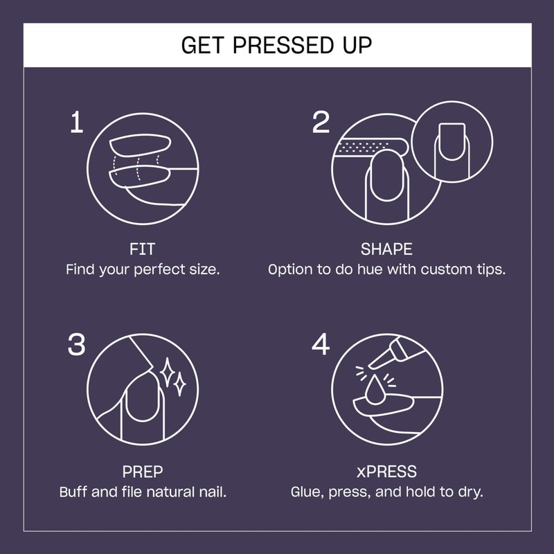 OPI On Point Less is Norse | Short Round Dark Deep Blue Press On Nails | 24 Count with Nail Glue | Long Lasting, Reusable, Non-damaging | Fall 2025 Shades - Image 4