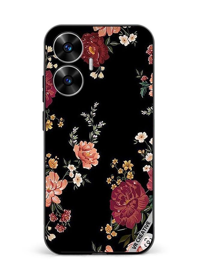 VR CREATIVE Protective Case Cover For Realme C55 Flower Design Multicolour - Image 1