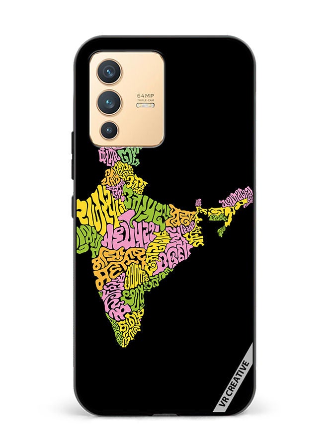VR CREATIVE Protective Case Cover For Vivo V23 5G Indian States Name Design Multicolour - Image 1
