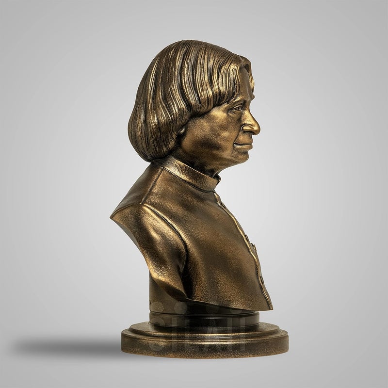 SILAII Dr APJ Abdul Kalam Bust Sculpture Bronze Height 8 - Image 4