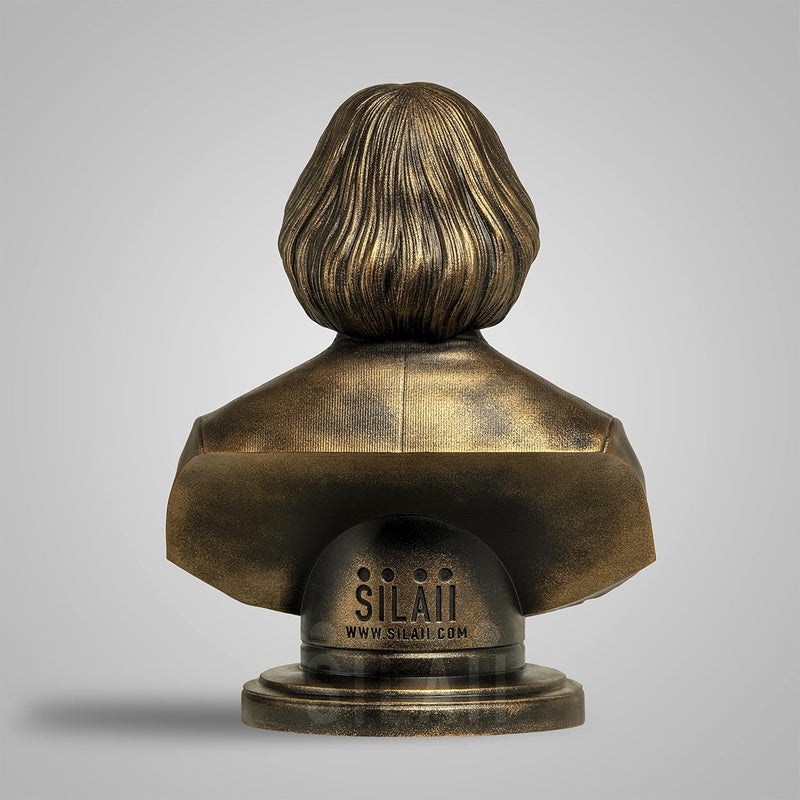 SILAII Dr APJ Abdul Kalam Bust Sculpture Bronze Height 8 - Image 5