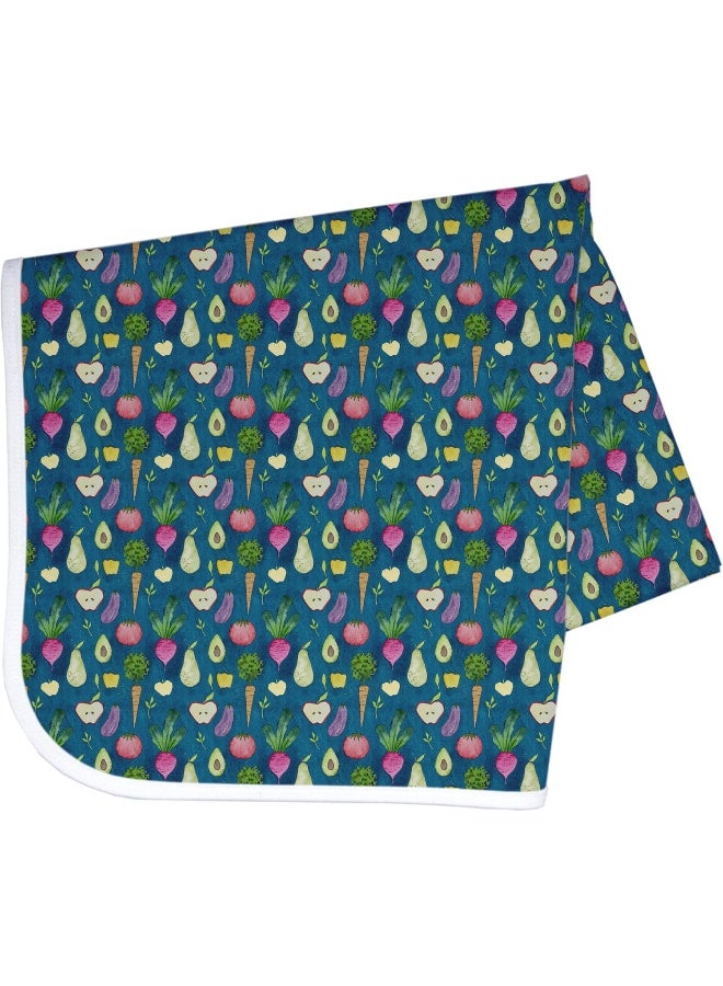 BapronBaby Organic Produce Splash Mat - Waterproof Catch-All for Under High Chairs, Floors, Tables, Playtime or Arts & Crafts - Machine Washable - 45" x 45" - Image 1