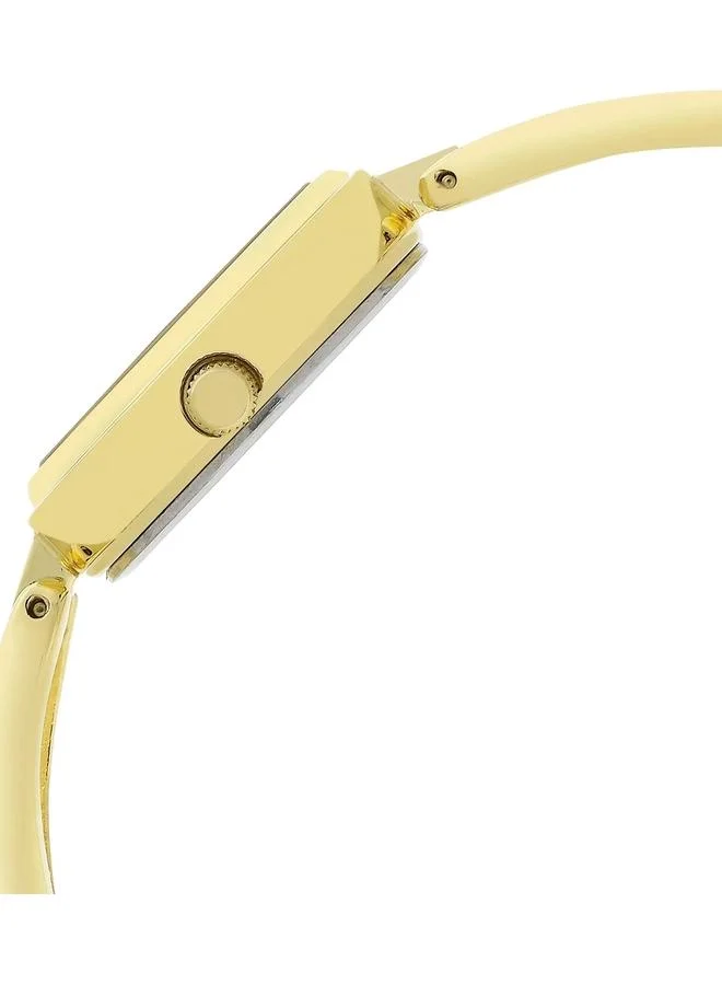 TITAN Women's Analog Display Watch With Gold Metal Strap - 2601YM01