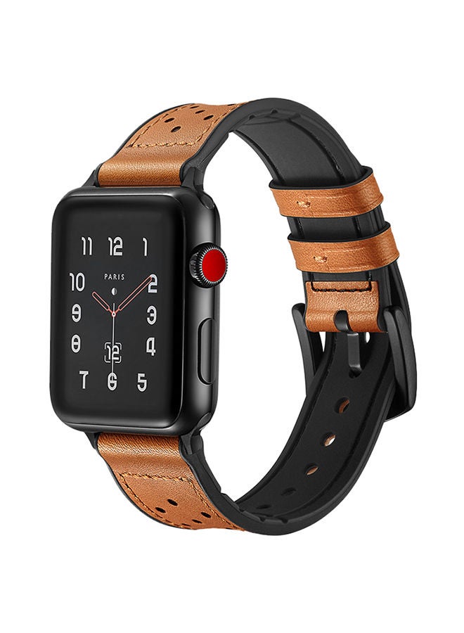 NIBEMINENT Replacement Band for Apple Watch Series 5/4/3/2/1 40/38mm Brown 