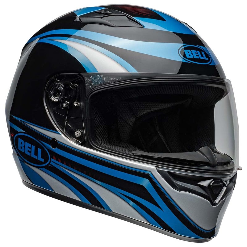Bell Qualifier FullFace Helmet Gloss Conduit BlueBlack Large