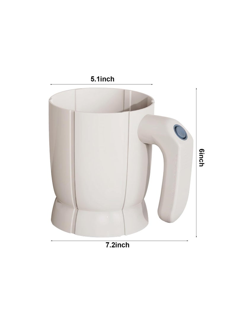 SOLARAE منخل دقيق كهربائي، منخل دقيق يعمل بالبطارية، سعة 4 أكواب أداة طهي يدوية للخبز، أداة مطبخ للسكر، مقبض مريح، سهل التنظيف - Image 2