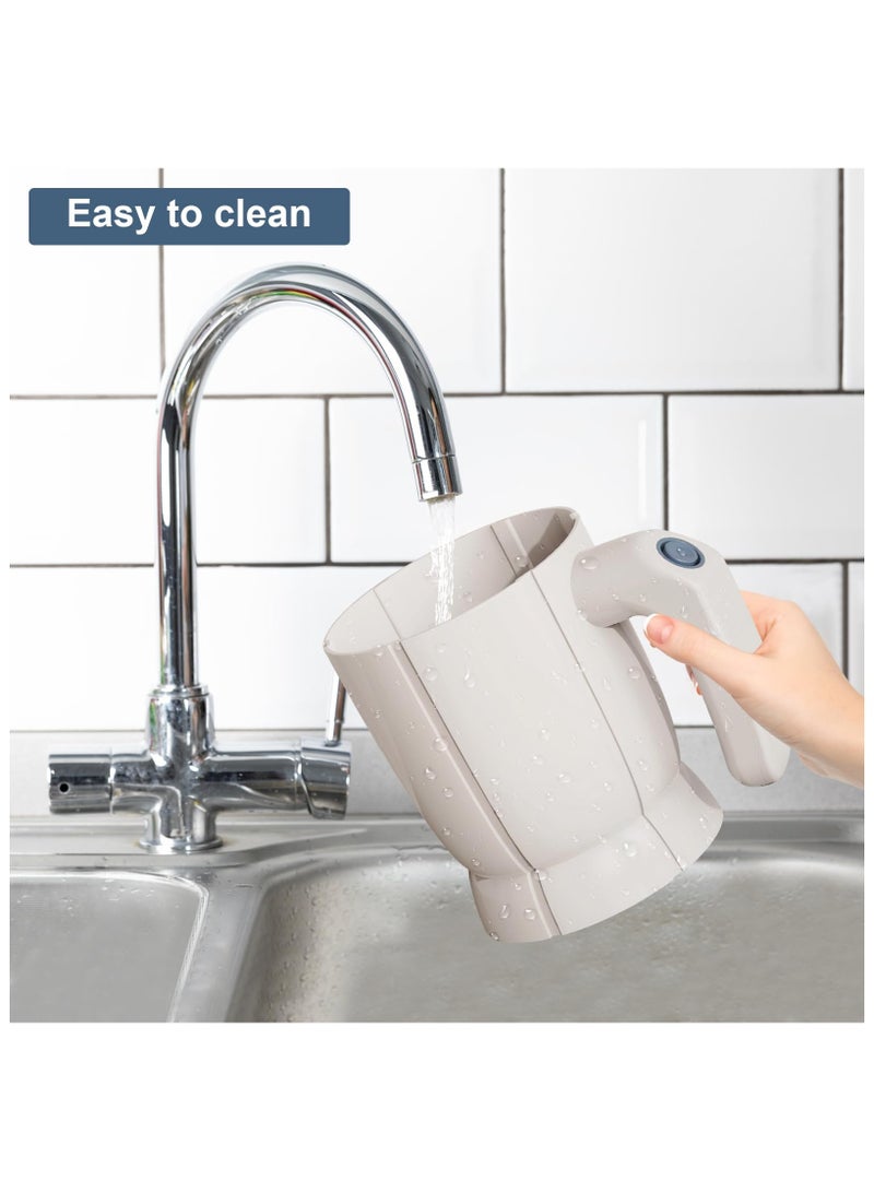 SOLARAE منخل دقيق كهربائي، منخل دقيق يعمل بالبطارية، سعة 4 أكواب أداة طهي يدوية للخبز، أداة مطبخ للسكر، مقبض مريح، سهل التنظيف - Image 4