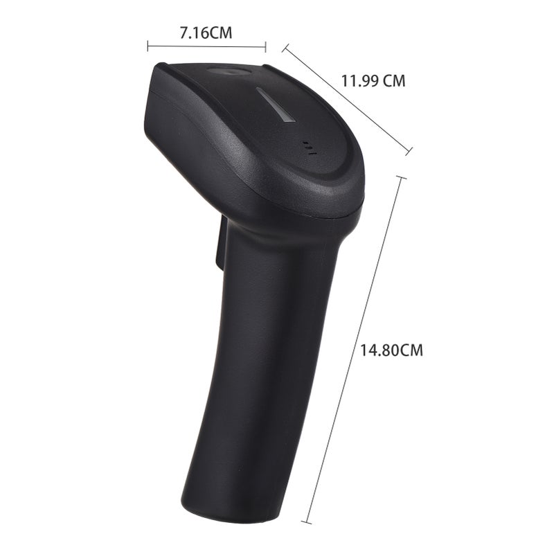 ماسح باركود لاسلكي 1D محمول USB سلكي قارئ باركود CCD مع زر تشغيل يدوي يدعم رموز الورق والشاشة متوافق مع ويندوز أندرويد ماك لمتجر التجزئة سوبر ماركت مكتبة - Image 5