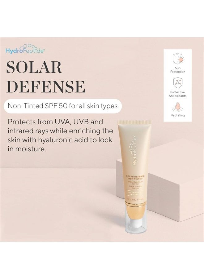 HydroPeptide Solar Defense Face Sunscreen, SPF 50 Broad Spectrum, Non-Tinted, Moisturizing and Antioxidant Rich, 1.7 Ounce - Image 2