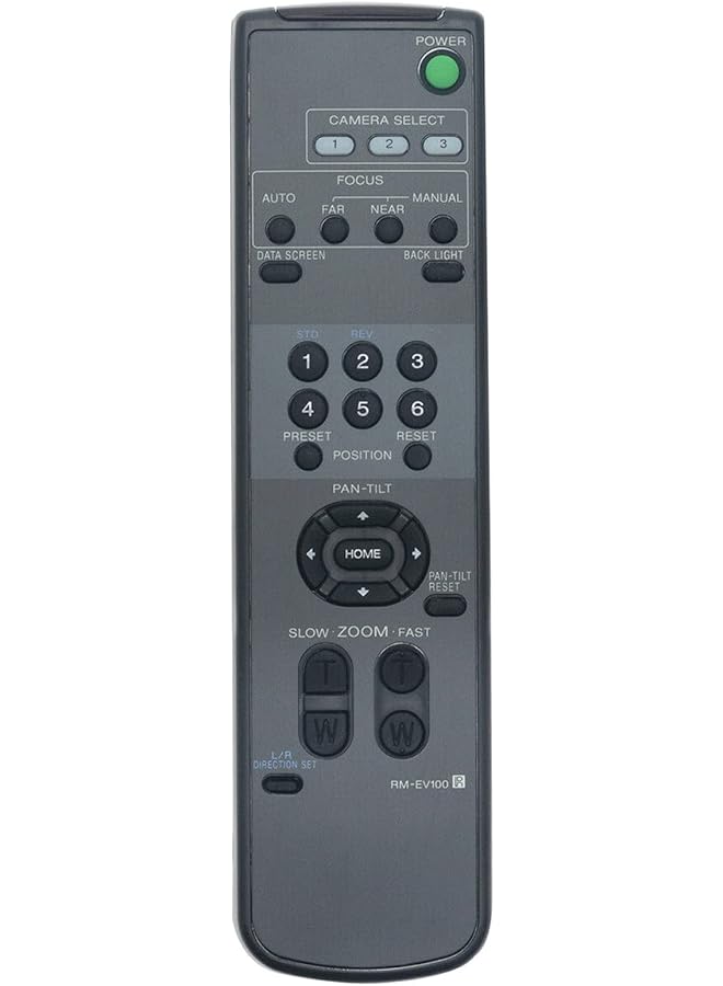 إيروريكس جهاز تحكم عن بعد بديل Rm Ev100 مناسب لكاميرا الفيديو الملونة Sony Brc 300P Rc Z330 Evi D100 Evi D100P Brc 300 Evid100 Evid100P Brc300P Brcz700 Brch700 Brcz330 Brc300 Brc Z700 Brc H700 - Image 1