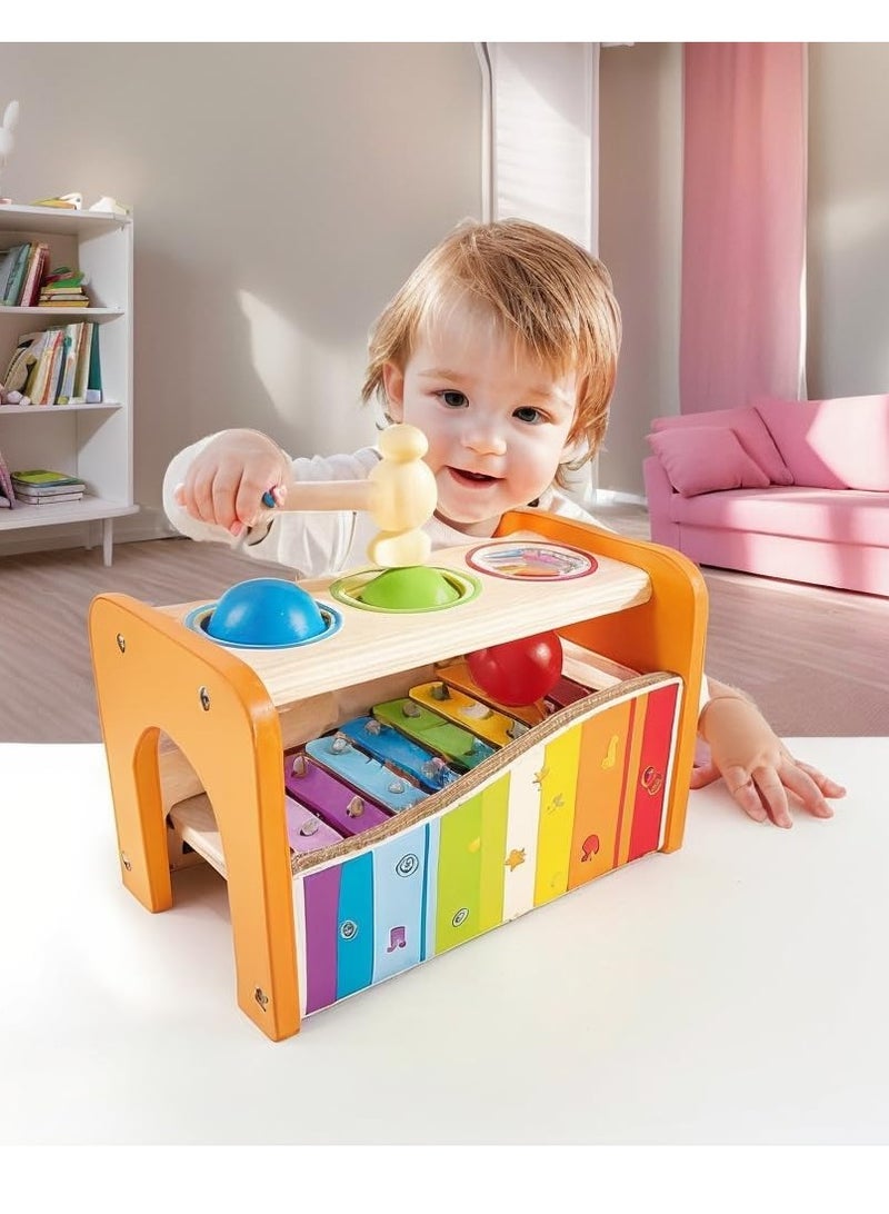 Raxoom Pound & Tap Bench with Slide-Out Xylophone – Award-Winning Wooden Musical Toy for Toddlers | Multifunctional Pounding Toy with Bright Colors & Sensory Development | Fine Motor Skills Play, 12M+ - Image 5