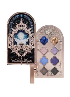 Flower Knows Flower Knows Little Angel 9-Color Eyeshadow Palette 10.5g - Highly Pigmented, Versatile, and Long-Lasting Colors (02 Weeping Angel - Midnight Blue Moon Palette, 10.5g)  - Image 1