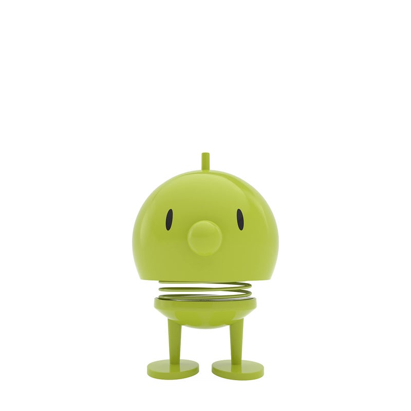 Hoptimist Junior Bumble, Green, Home Decor Ornament - Wobble Figure, Plastic W/Metal Spring, Medium - Creates Cheerful Movement - Image 1