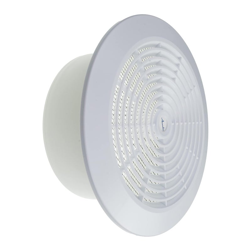 Vent Systems 6 Inch White Plastic Dismantable Ceiling Grille Round Air Vent Louver Grill Cover Nylon Screen HVAC Vents for Bathroom Home Office Kitchen