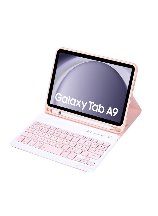 Neutral Suitable For Samsung Tab A9 8.7-inch (x110) And Tab A11+ - Bluetooth Keyboard Case & Case With Pencil Holder - Image 1