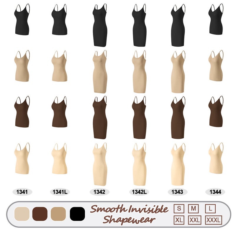 Zhanrun Specializes In Body Shaping Garments, Seamless Suspenders, V Neck, Light Shaping, Tummy Control, Butt-Covering Dress, Waist Tightening, Export - Image 2