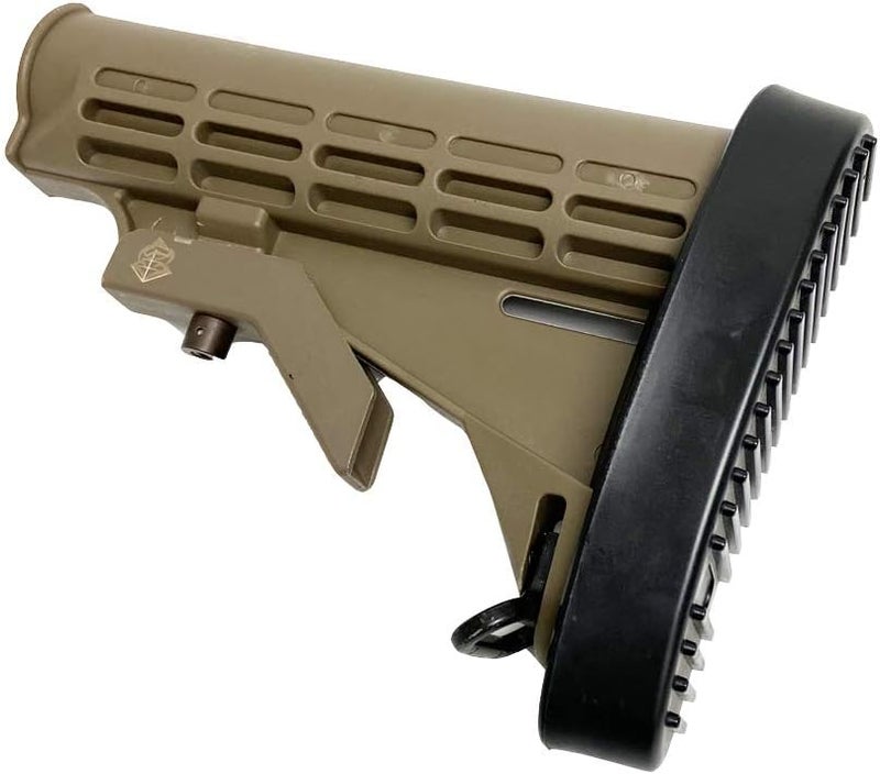 TPO Anti-Slip Recoil Pad Rubber Combat Butt Pad 6 Position Stock - Image 2