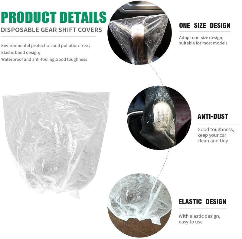 ICWEIMEI 500PCS Disposable Gear Shift Covers - Image 3