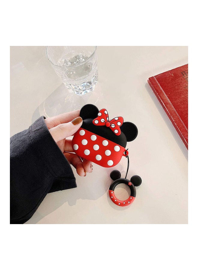 Protective Case Cover Compatible with New Apple AirPods 3rd Generation Red/Black - Image 2