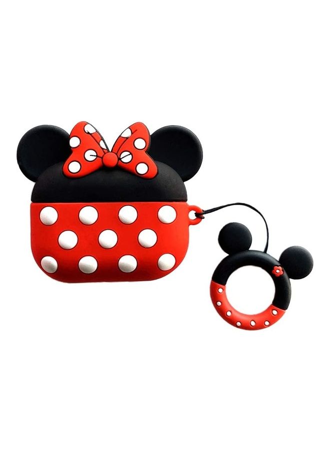 Protective Case Cover Compatible with New Apple AirPods 3rd Generation Red/Black - Image 1
