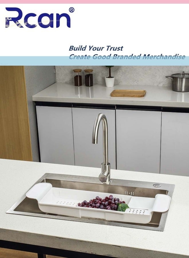 ركان صينية حوض الاستحمام، رف تخزين قابل للتوسيع لحوض الاستحمام، منظم حوض استحمام متعدد الوظائف لمستلزمات غسيل الودائع في الحمام، كتاب - Image 3