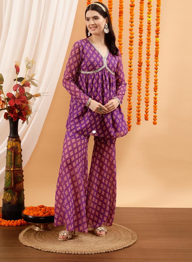 اندو ستريت طقم كورتا بشقبة  مع شالوار من ستريت - Image 1