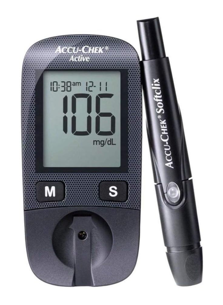 ACCU-CHECK ACTIVE - ACCU-CHEK Active Blood Glucose Monitoring System With 100 Test Strips - Image 1