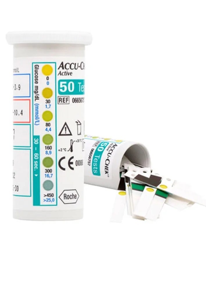 ACCU-CHECK ACTIVE - ACCU-CHEK Active Blood Glucose Monitoring System With 100 Test Strips - Image 1