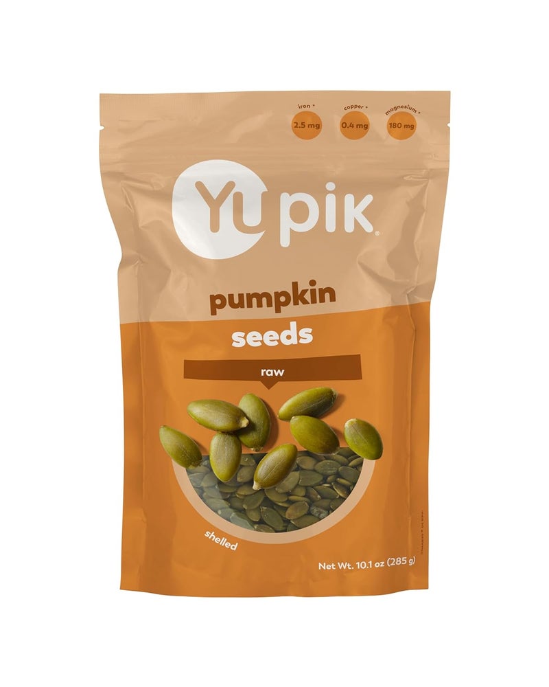 Yupik Raw Pumpkin Seeds, Shelled Kernels, 10.1 Oz, Kosher, Gluten-Free, Raw Seeds, Unsalted, Unroasted, No Shell, Nutritious & Healthy Snacks, Rich in Copper & Magnesium - Image 1
