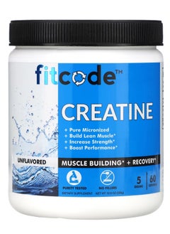 fitcode Creatine, Unflavored, 5 g, 10.6 oz (300 g)  - Image 1