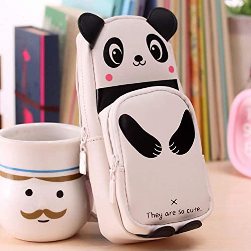 Trusmile Pencil Bag Kids School Panda Shape Pencil Case Large Capacity Students Cute Pen Holder Bag - Image 3