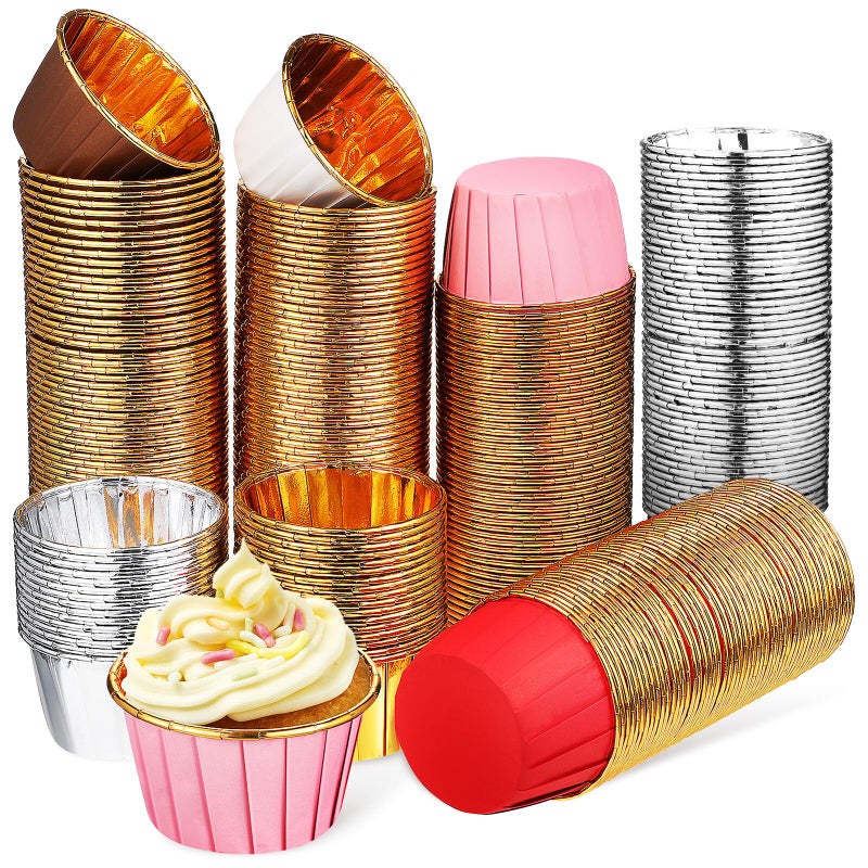 300 Pcs Heat Resistant Oil Proof Paper Baking Cups and Muffin Liners for Home Party Use - Image 2