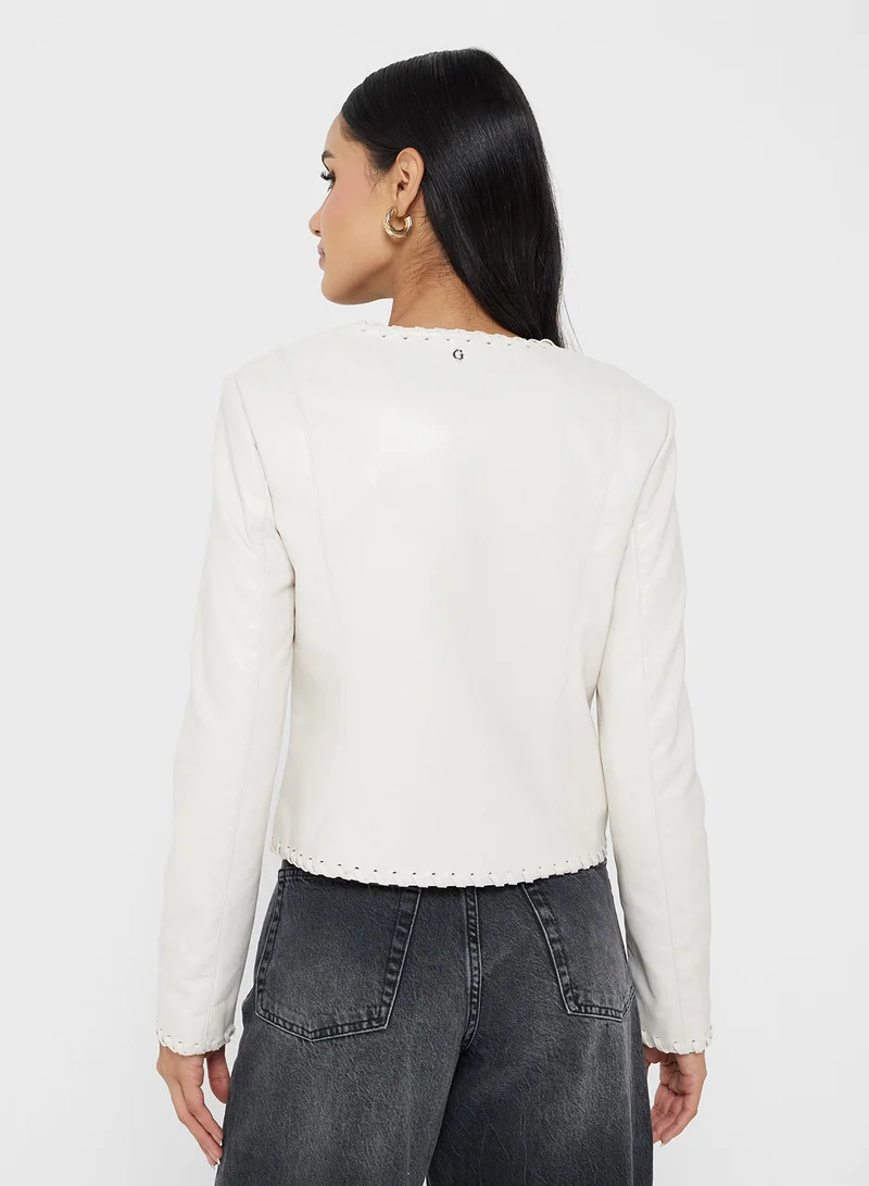 جس Leontine Embro Stitch Cardigan
