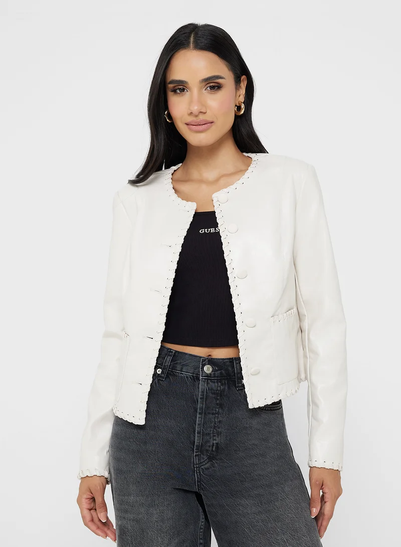 جس Leontine Embro Stitch Cardigan
