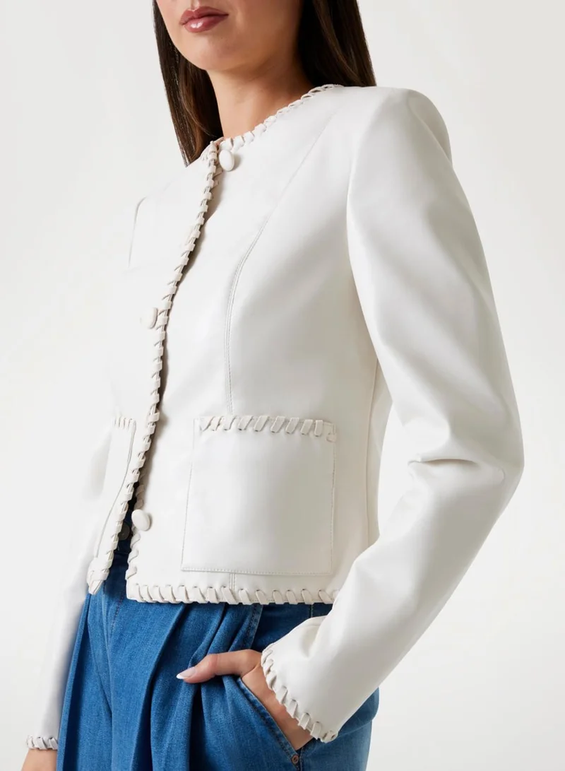 GUESS Leontine Embro Stitch Cardigan