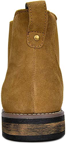Bruno Marc Men's Suede Leather Chelsea Ankle Boots,Size 9.5,Tan,URBAN-06 - Image 5