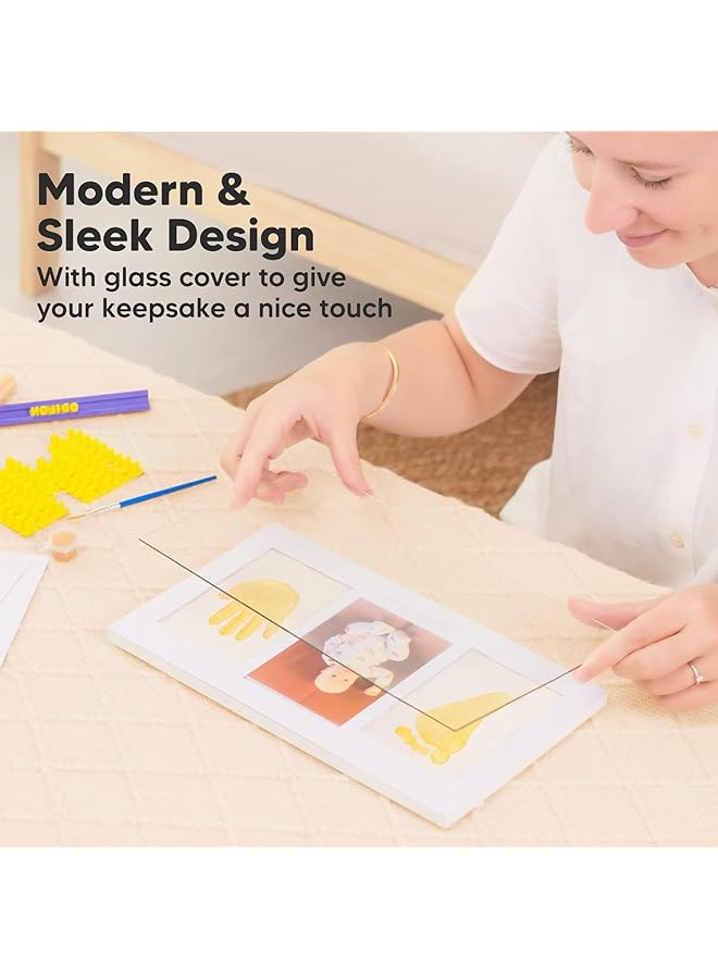 erorex Baby Handprint Footprint Kit Keepsake Photo Frame For Newborn Boys And Girls Baby Gifts Personalized Baby Milestone Gift Nursery Decor Baby Shower Gifts For Girls Boys - Image 4